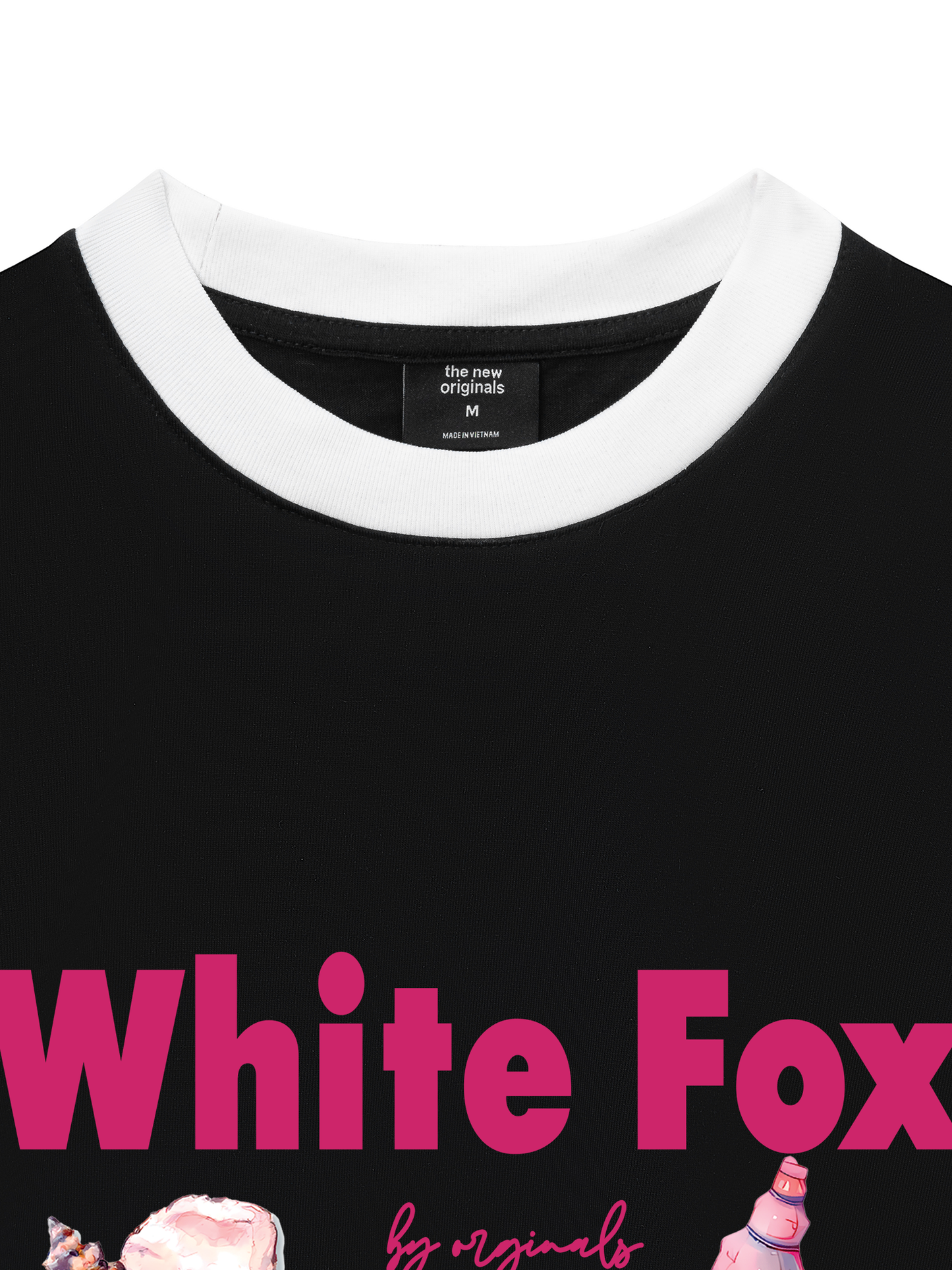 Áo Thun Ringer Relaxed Fit Ocean White Fox
