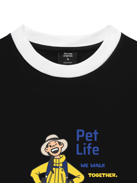 Áo Thun Ringer Relaxed Fit Go Outside Pet Life