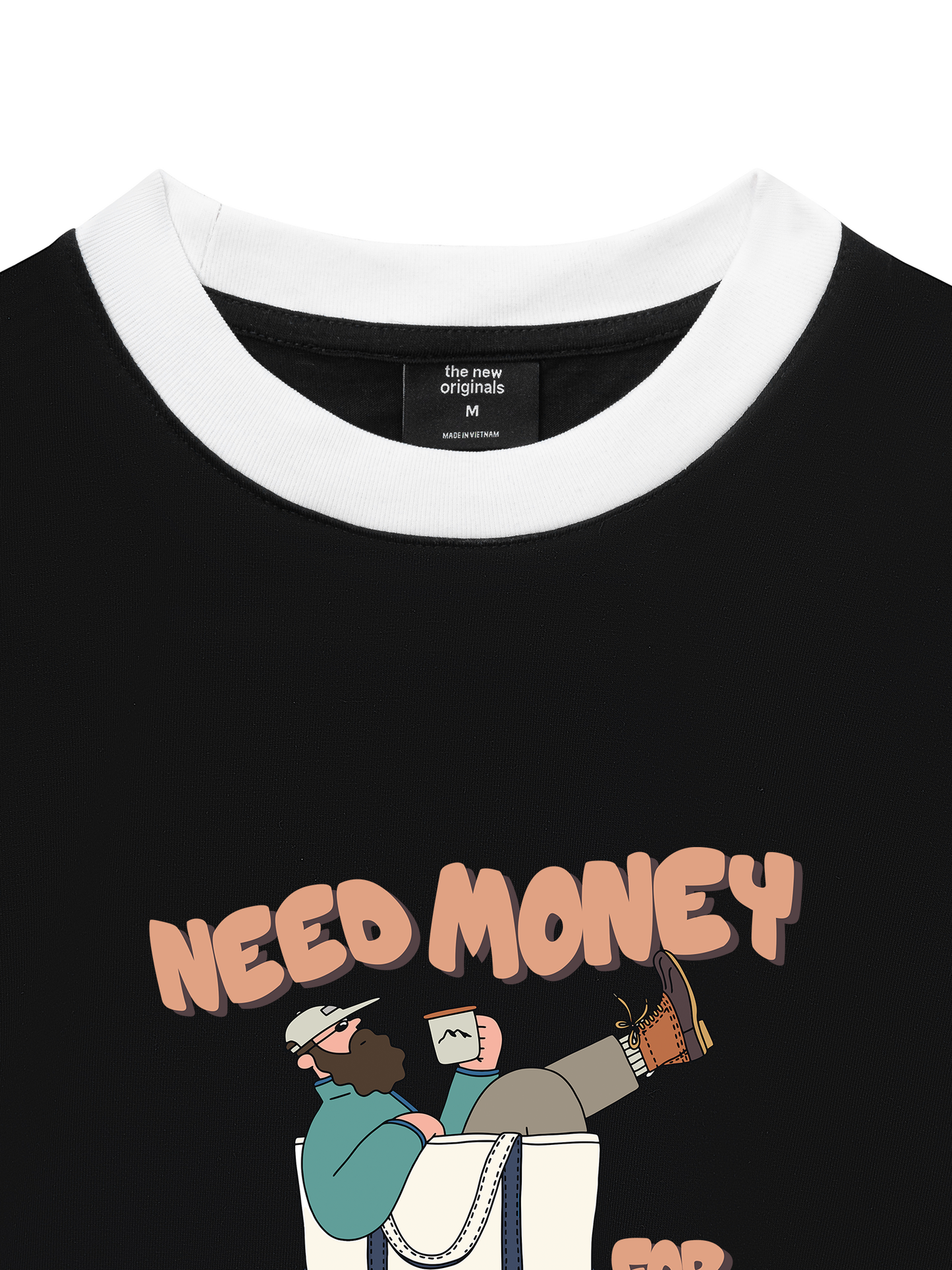 Áo Thun Ringer Relaxed Fit Weekend Need Money For Shopping