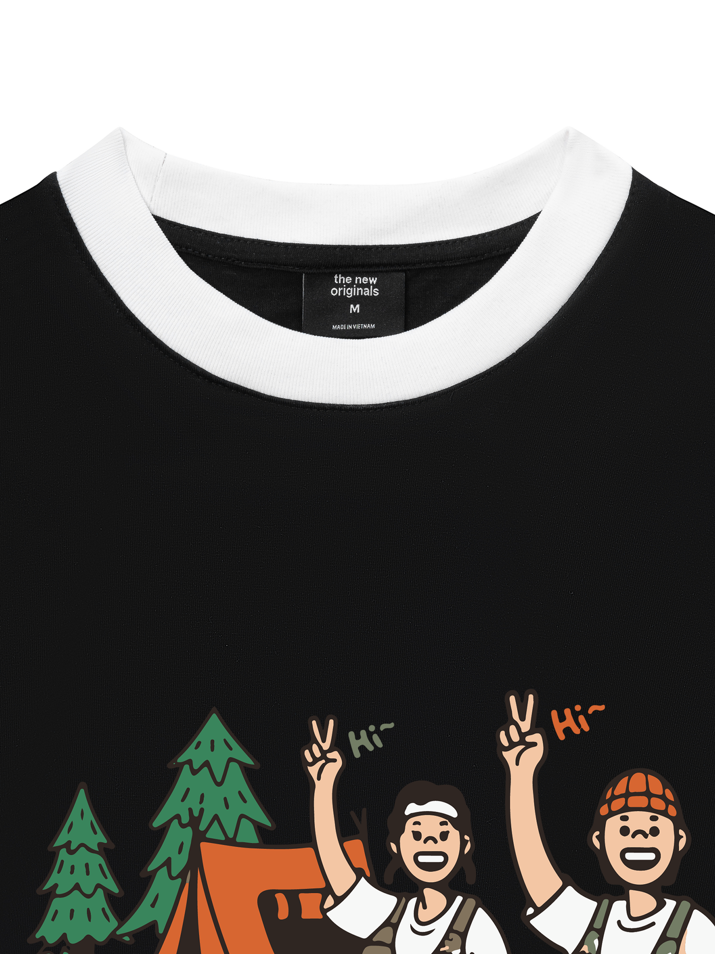 Áo Thun Ringer Relaxed Fit Go Camping