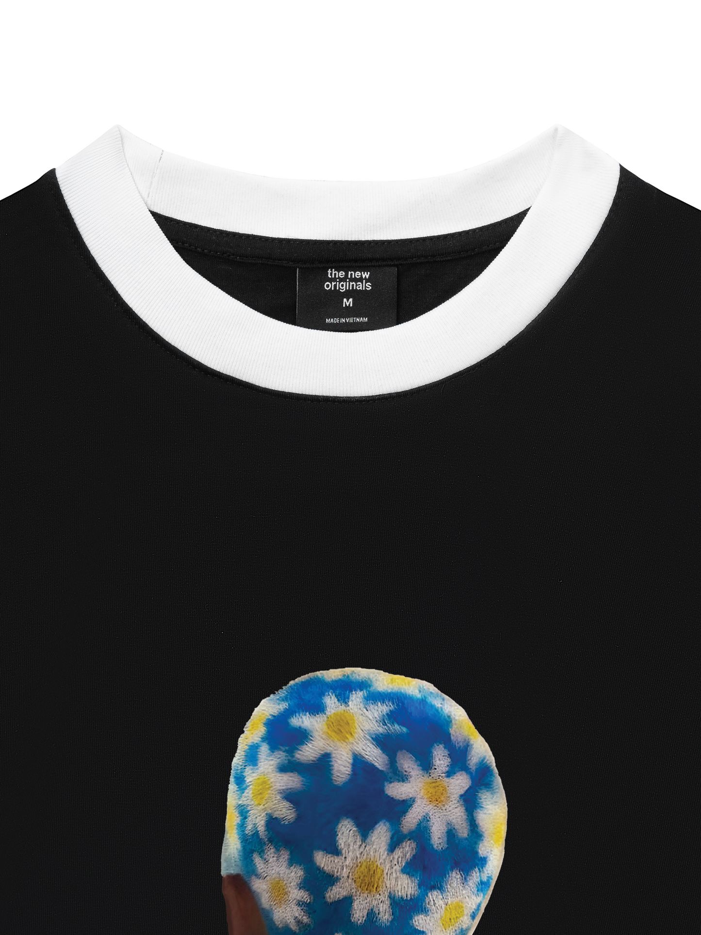 Áo Thun Ringer Relaxed Fit Blue Daisy Hairstyle