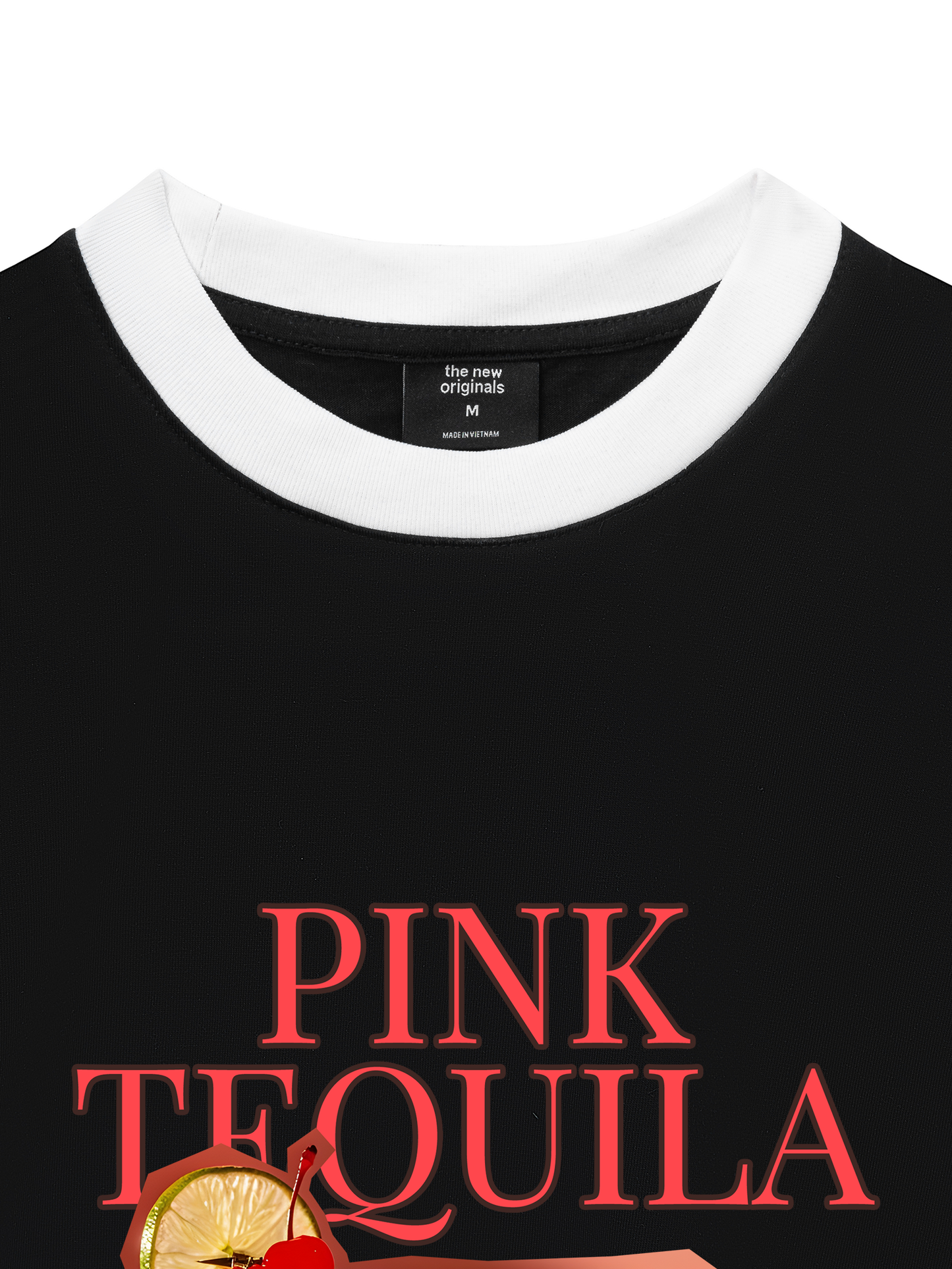 Áo Thun Ringer Relaxed Fit Fresh Pink Tequila