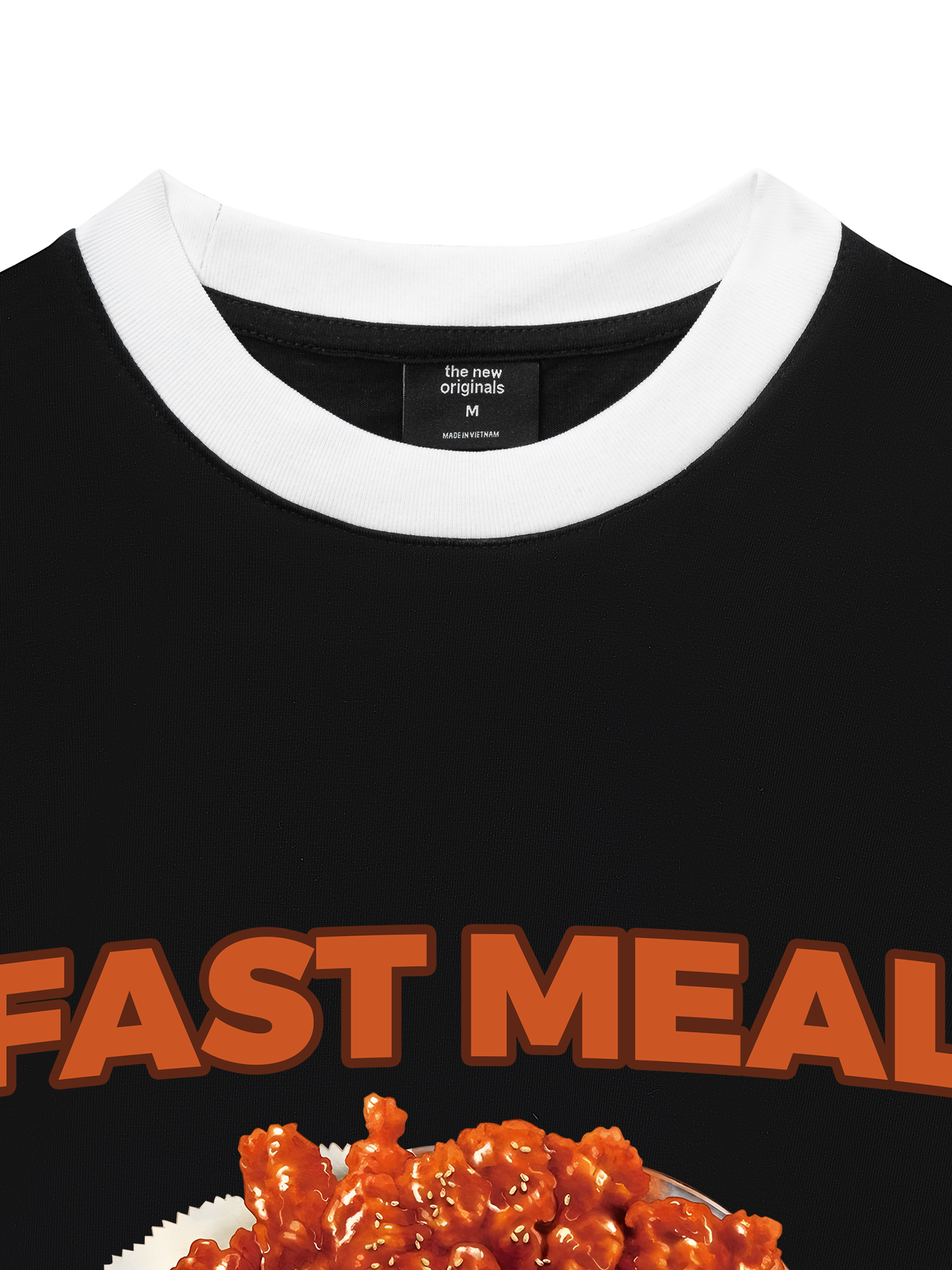 Áo Thun Ringer Relaxed Fit Foody Fast Meal