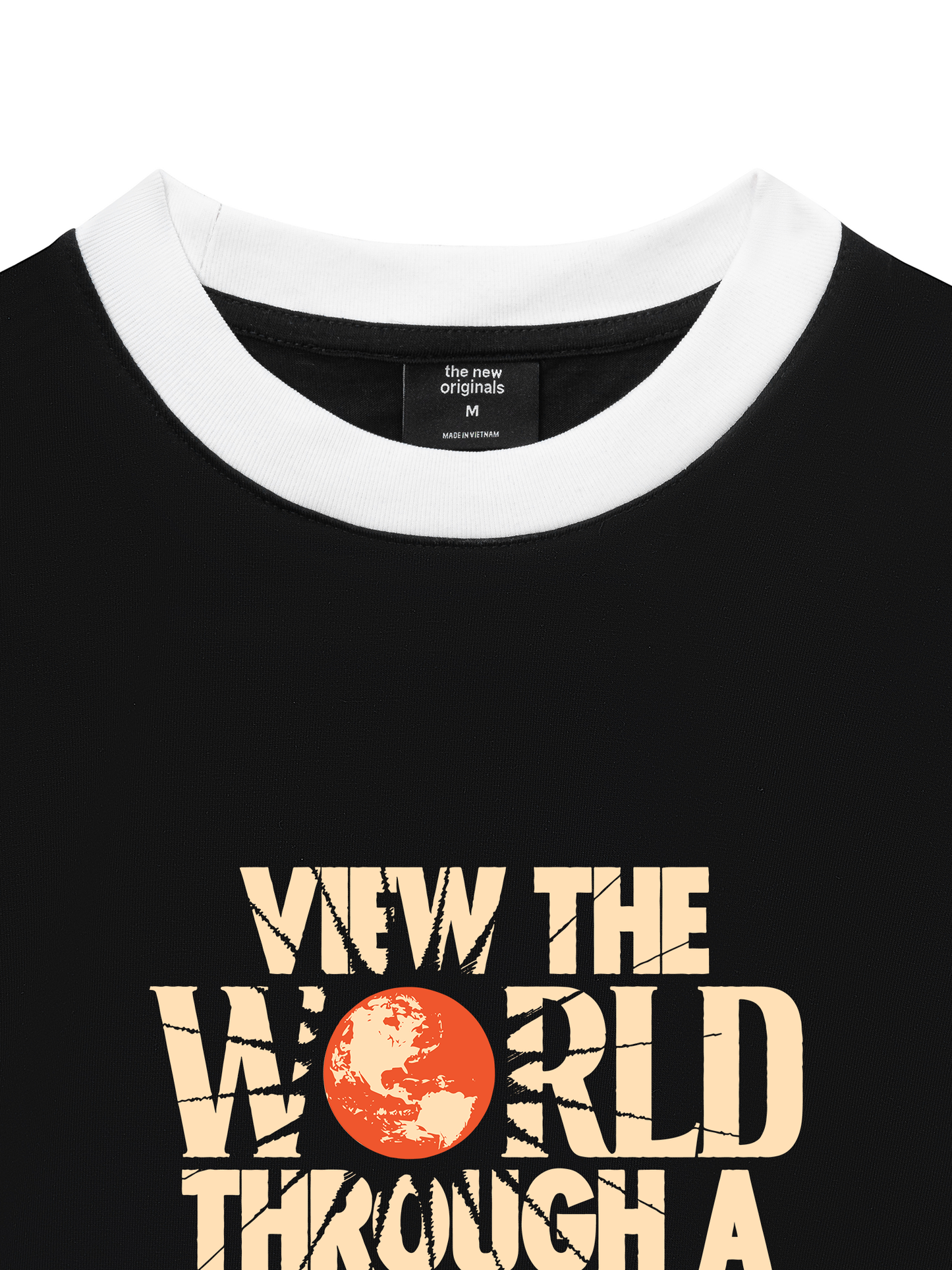 Áo Thun Ringer Relaxed Fit Be Bold View The World Through