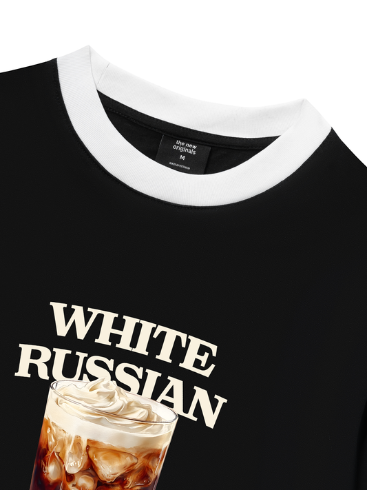 Áo Thun Ringer Relaxed Fit Fresh White Russian