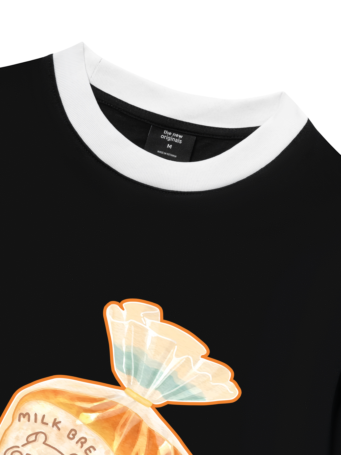 Áo Thun Ringer Relaxed Fit Milk Bread