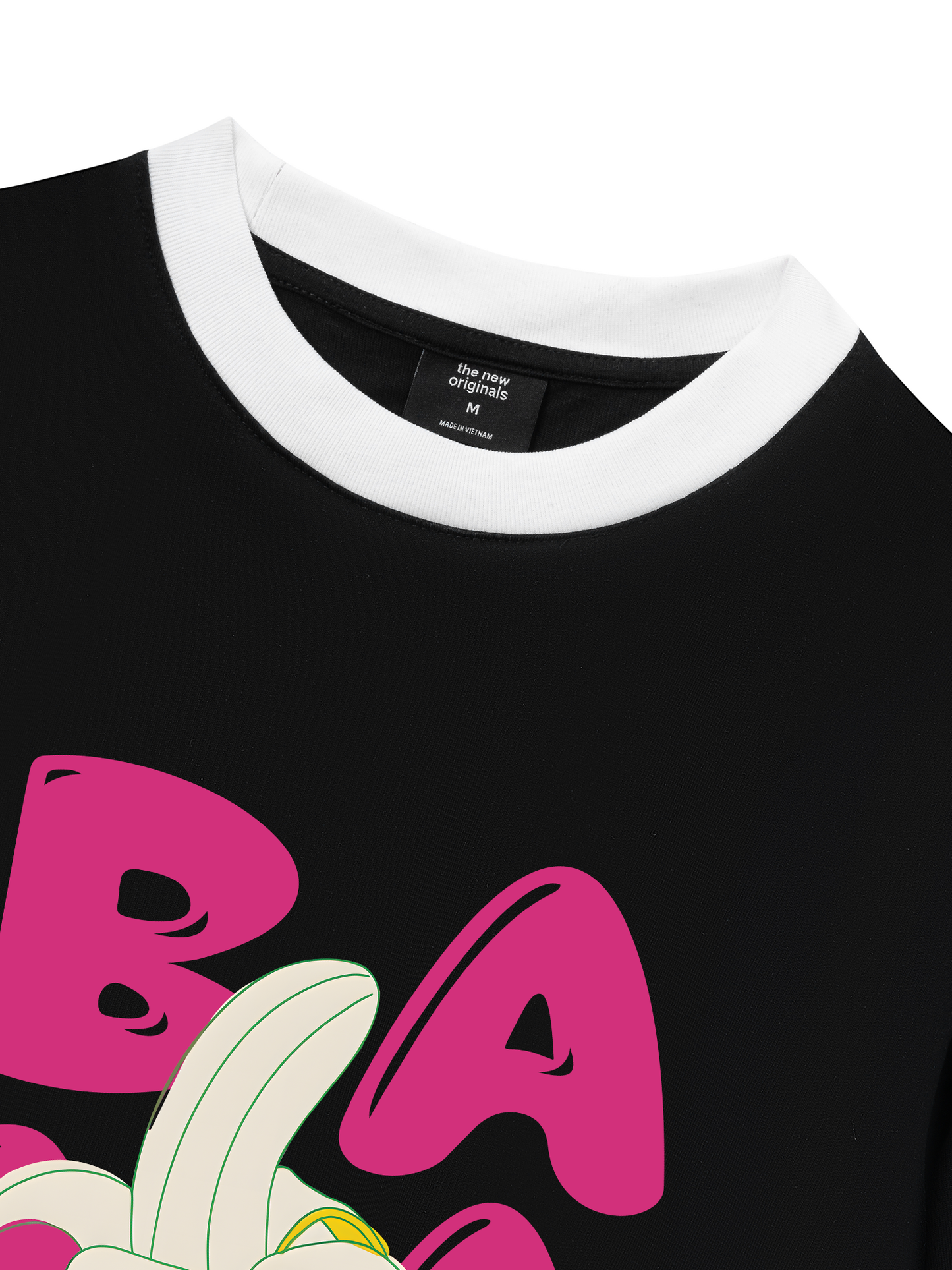 Áo Thun Ringer Relaxed Fit Suummer Vibes Cute Banana