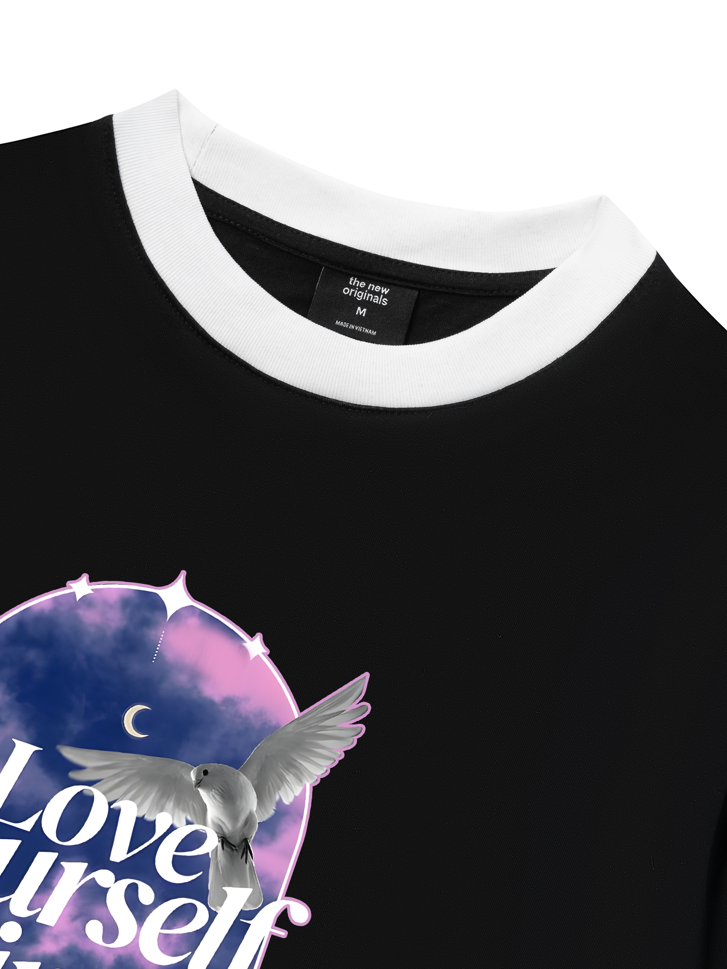 Áo Thun Ringer Relaxed Fit Love Yourself First