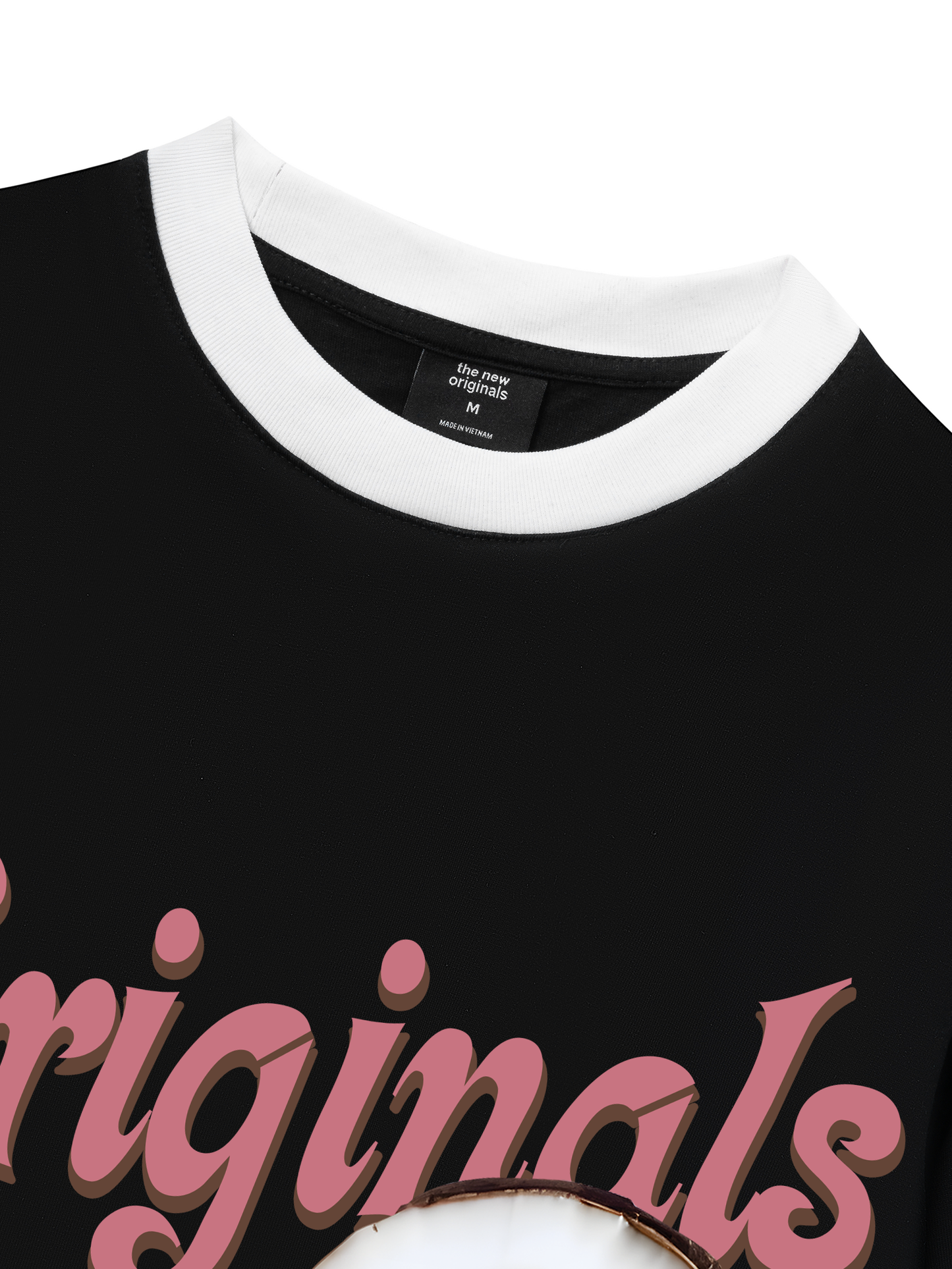 Áo Thun Ringer Relaxed Fit Summer Vibes Pink Girl Beachy