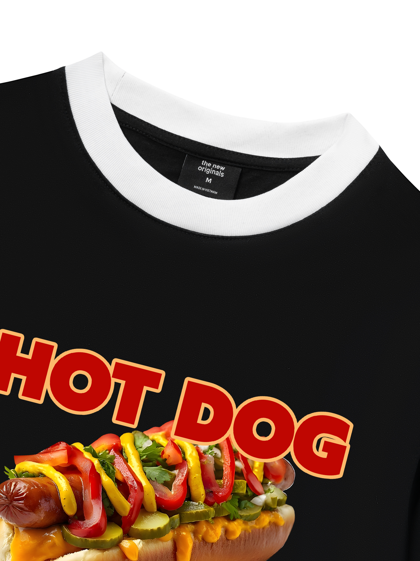 Áo Thun Ringer Relaxed Fit Foody Hot Dog