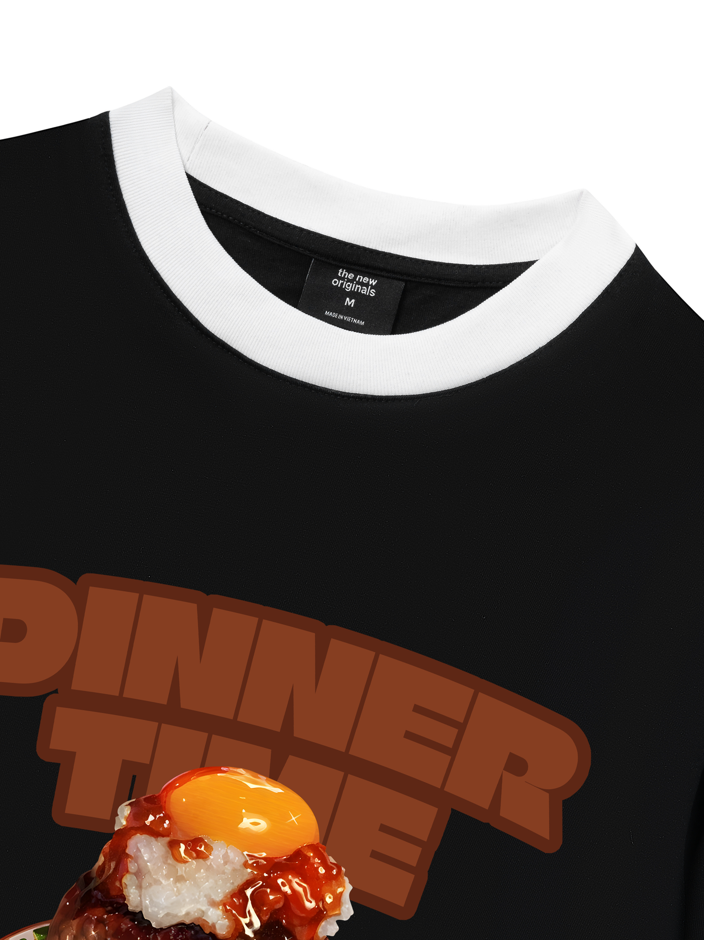 Áo Thun Ringer Relaxed Fit Foody Dinner Time