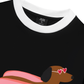 Áo Thun Ringer Relaxed Fit Pink Dachshund