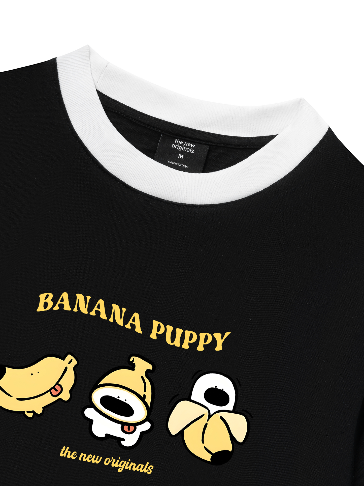 Áo Thun Ringer Relaxed Fit Banana Puppy