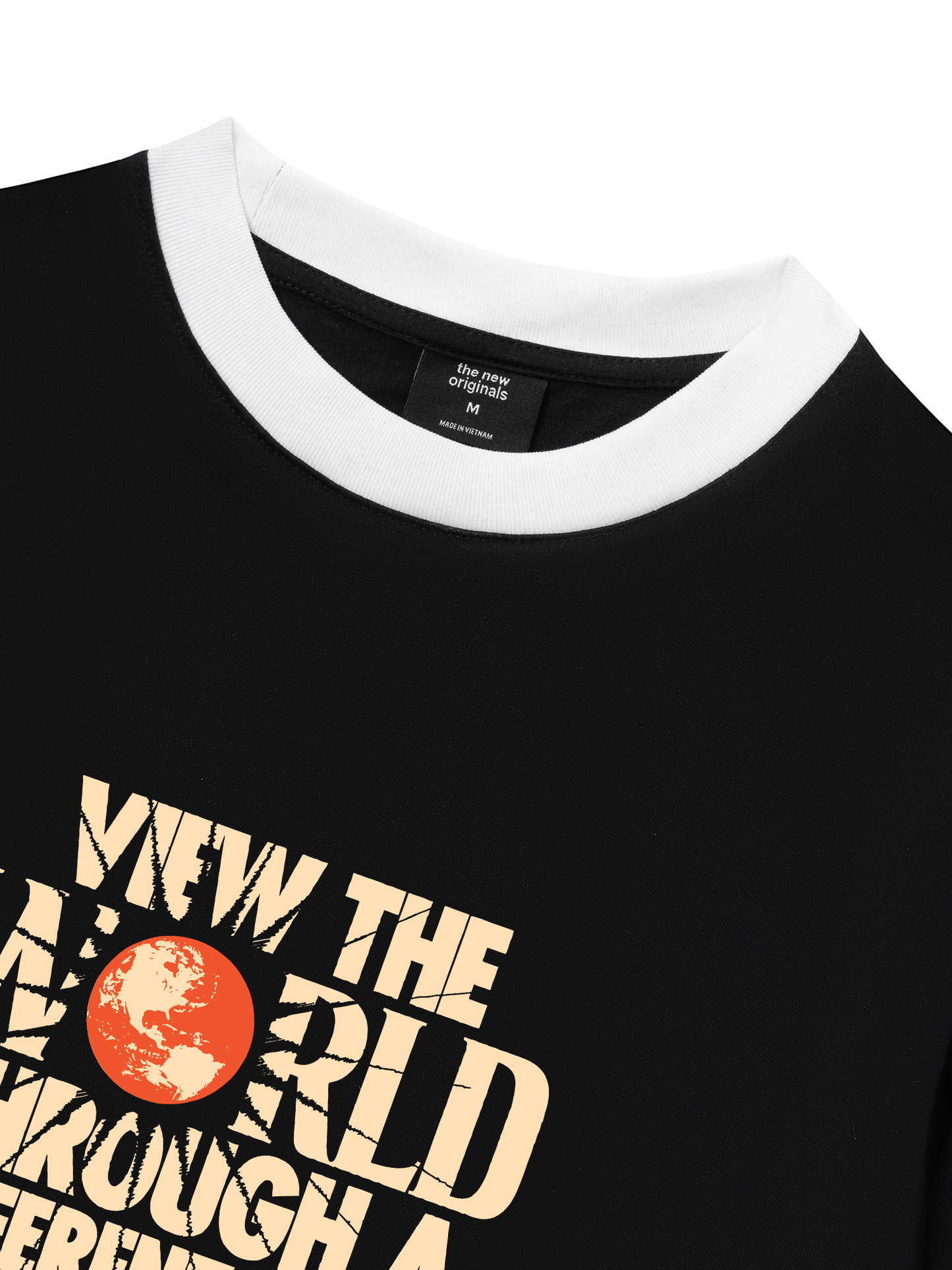 Áo Thun Ringer Relaxed Fit Be Bold View The World Through