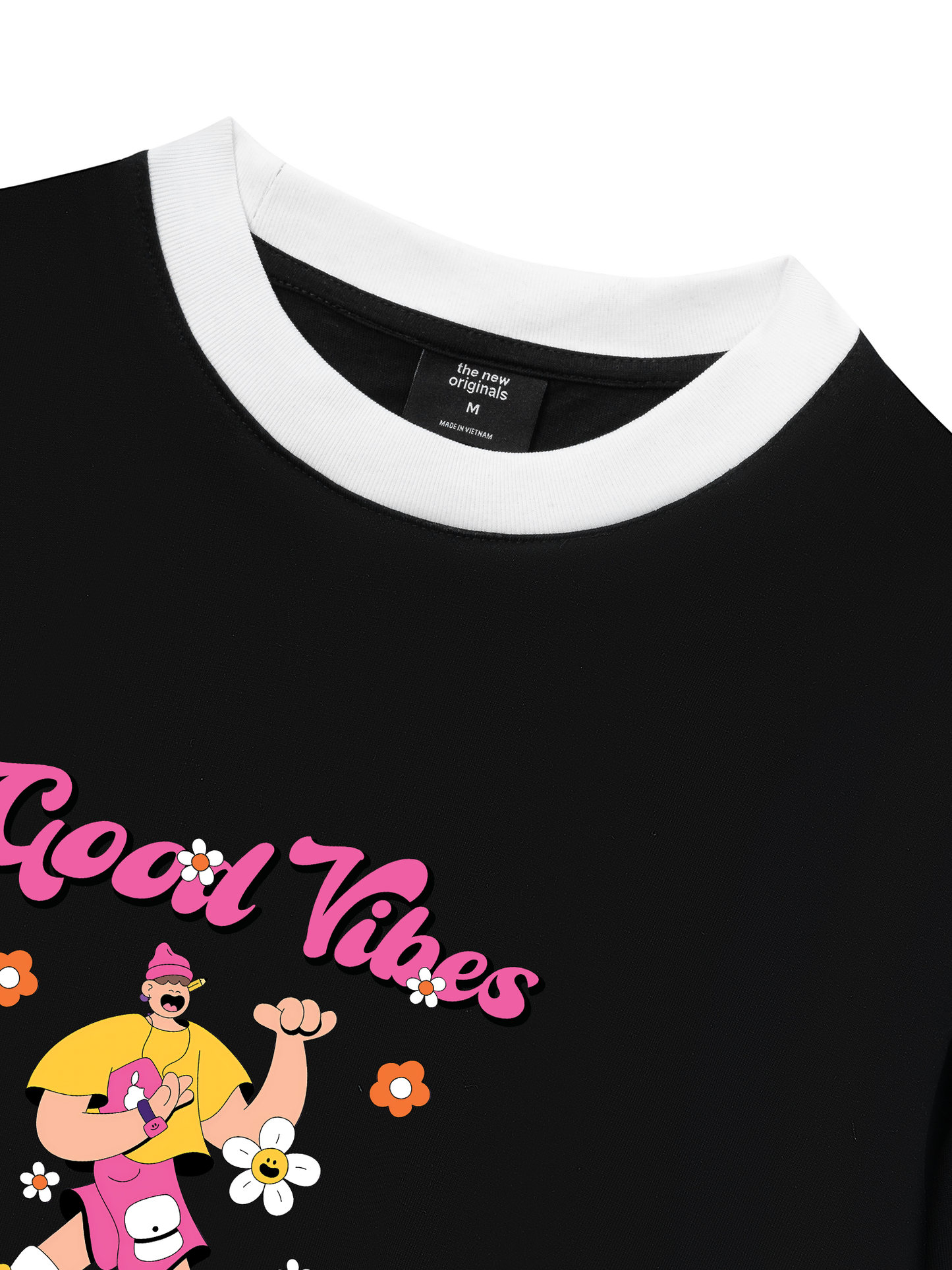 Áo Thun Ringer Relaxed Fit Weekend Goog Vibes Only