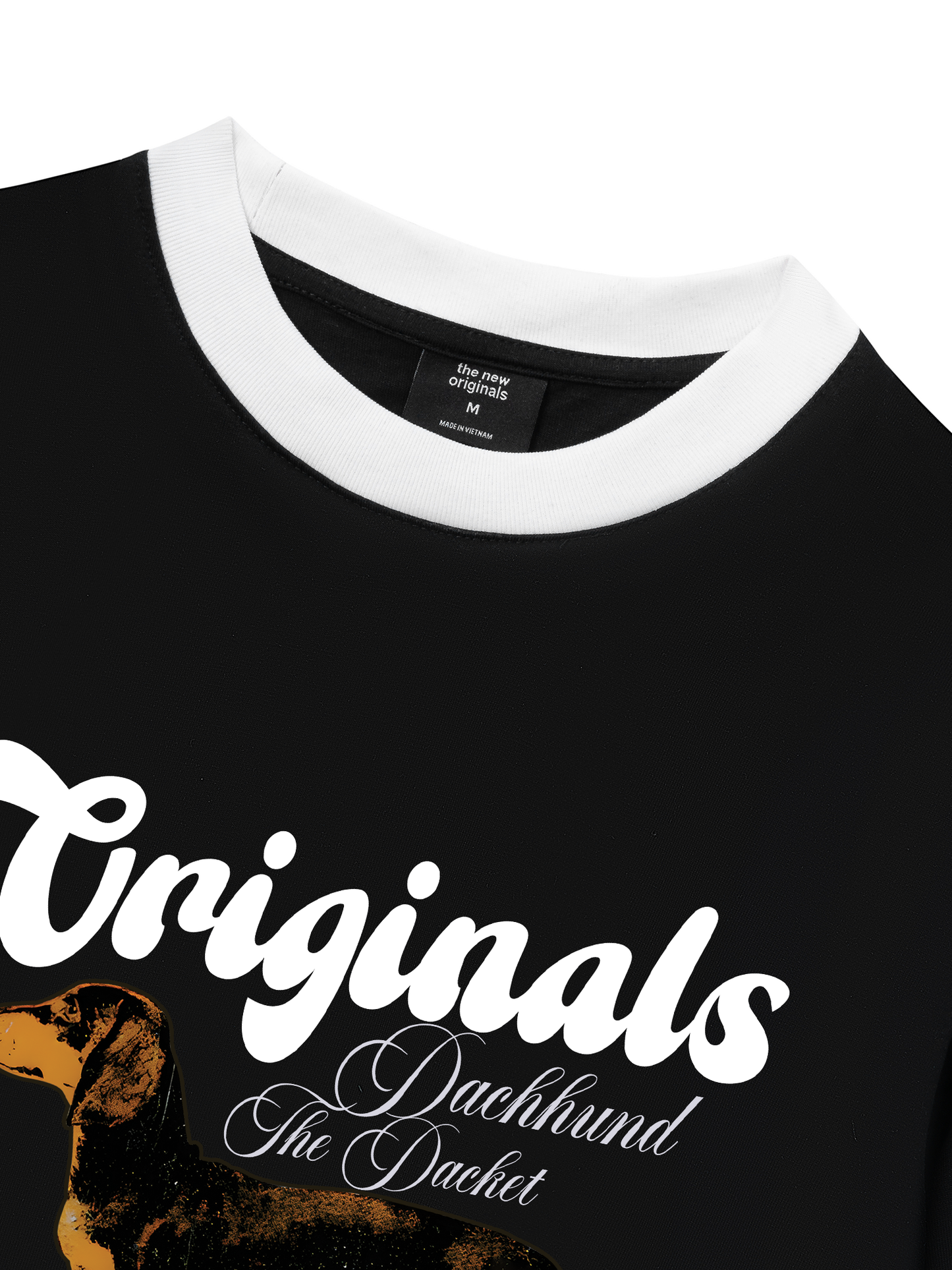 Áo Thun Ringer Relaxed Fit Retro Dachshund