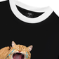 Áo Thun Ringer Relaxed Fit Animal Mood Funny Meow