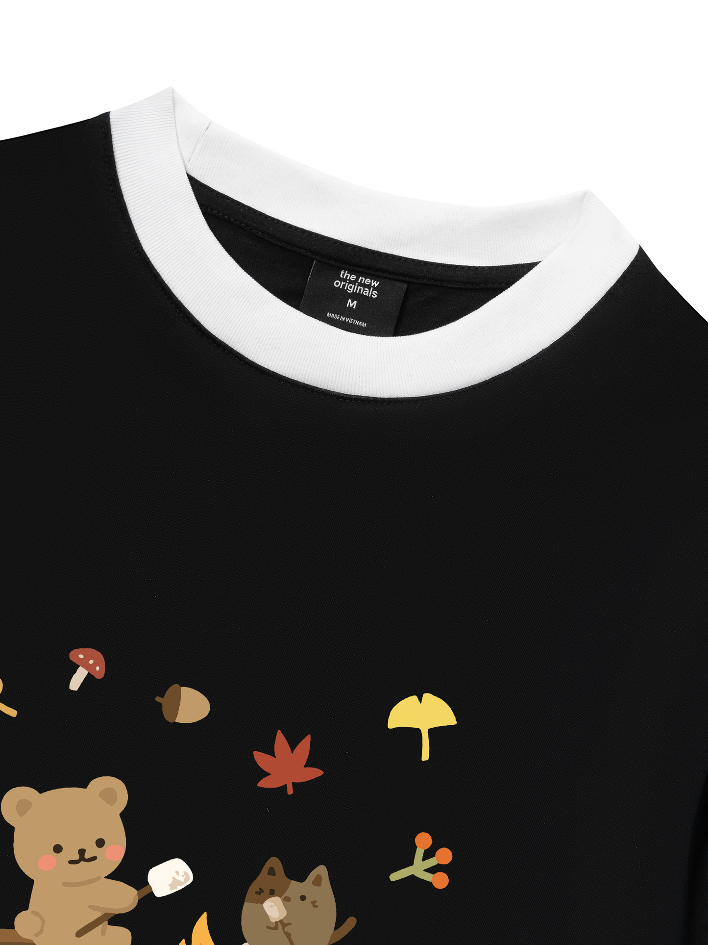 Áo Thun Ringer Relaxed Fit Autumn Vibes Autumn Leaves