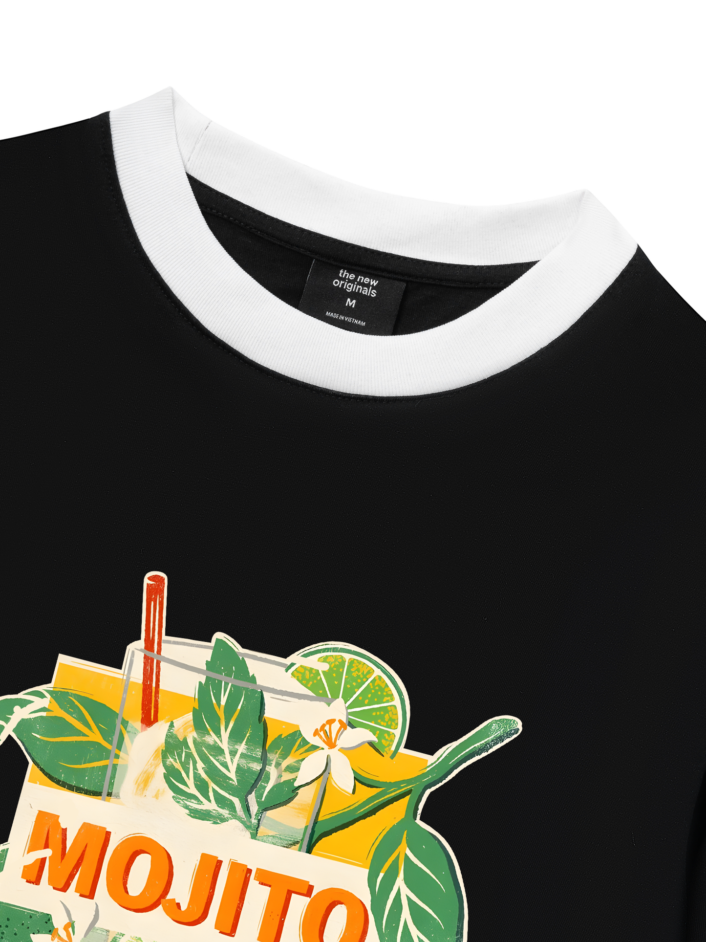 Áo Thun Ringer Relaxed Fit Fresh Lime Mojito