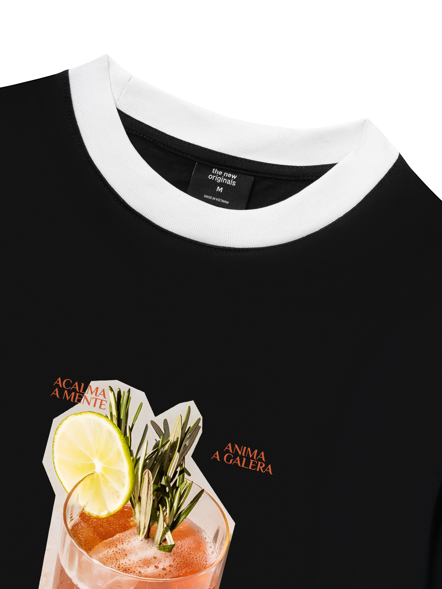 Áo Thun Ringer Relaxed Fit Fresh Aperol Spitz