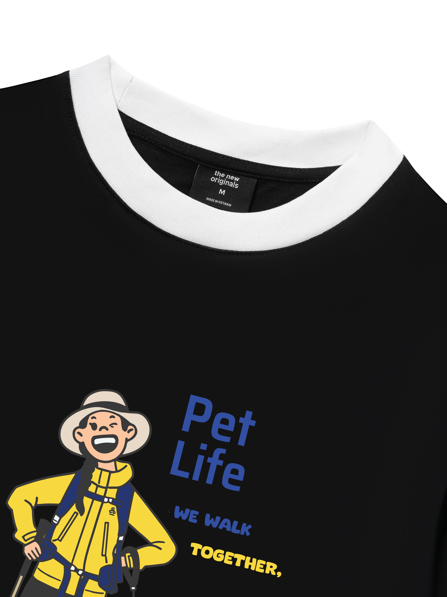 Áo Thun Ringer Relaxed Fit Go Outside Pet Life