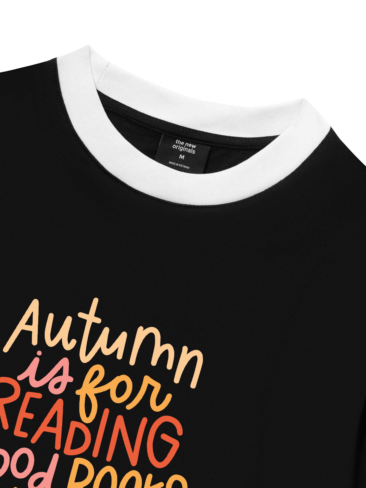 Áo Thun Ringer Relaxed Fit Autumn is For Reading Good Books