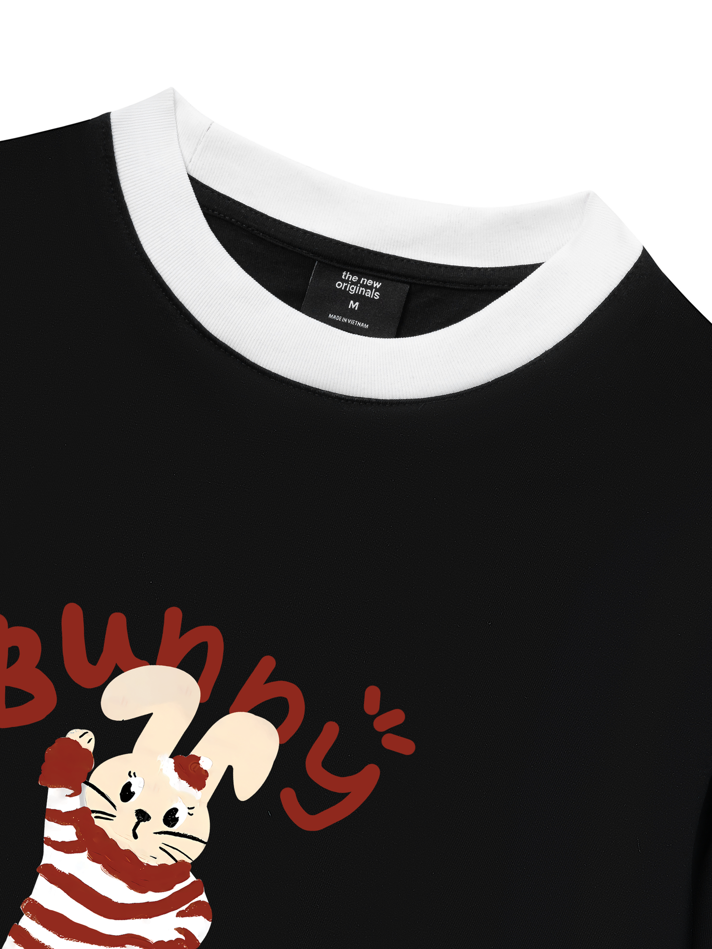 Áo Thun Ringer Relaxed Fit Animal Bunny