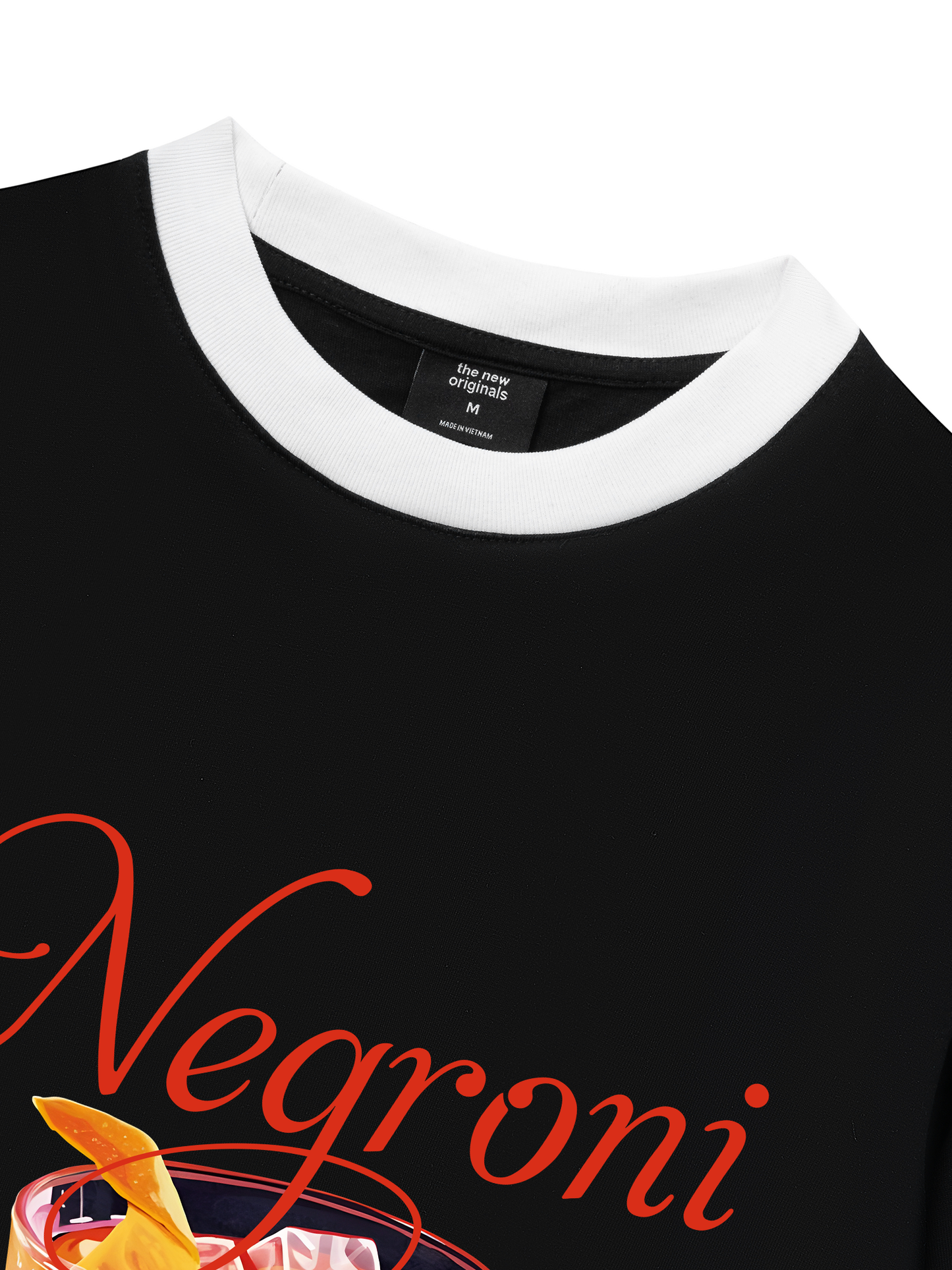 Áo Thun Ringer Relaxed Fit Fresh Red Negroni