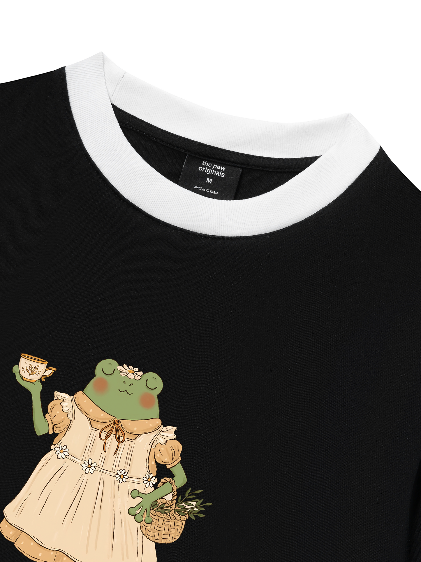 Áo Thun Ringer Relaxed Fit Autumn Frog