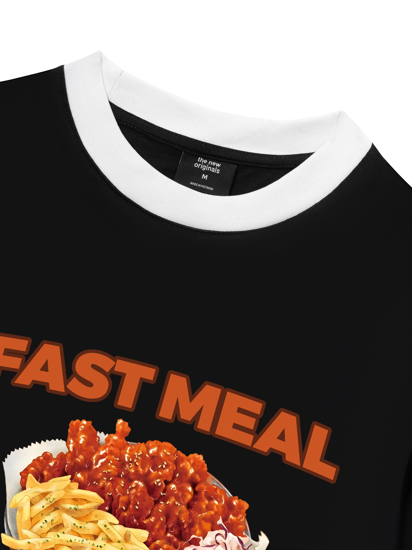 Áo Thun Ringer Relaxed Fit Foody Fast Meal