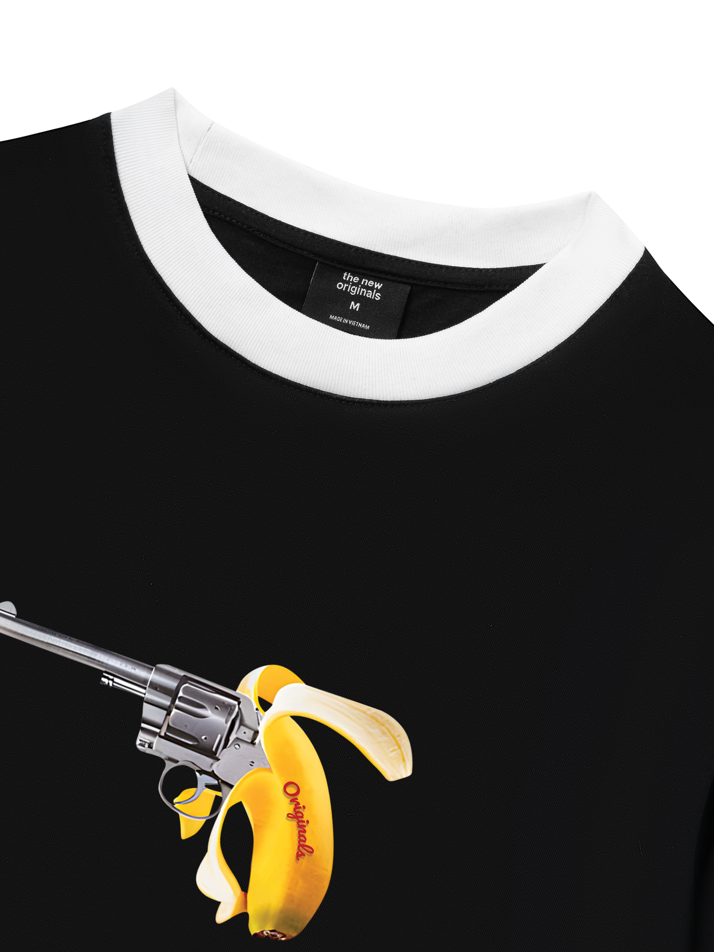 Áo Thun Ringer Relaxed Fit Fun Banana Gun