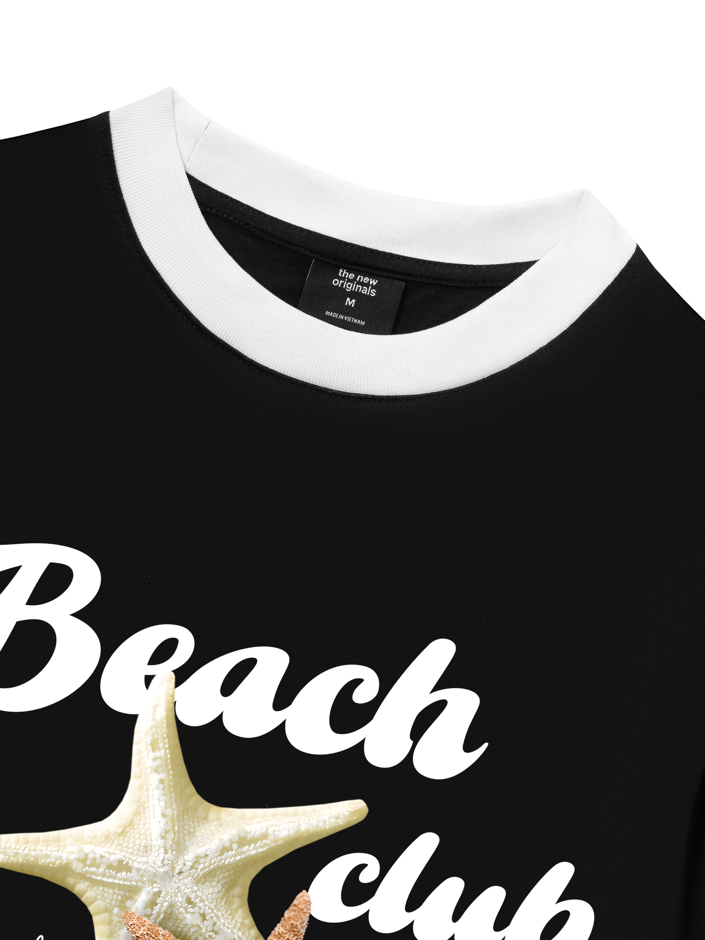 Áo Thun Ringer Relaxed Fit Ocean Beach Club