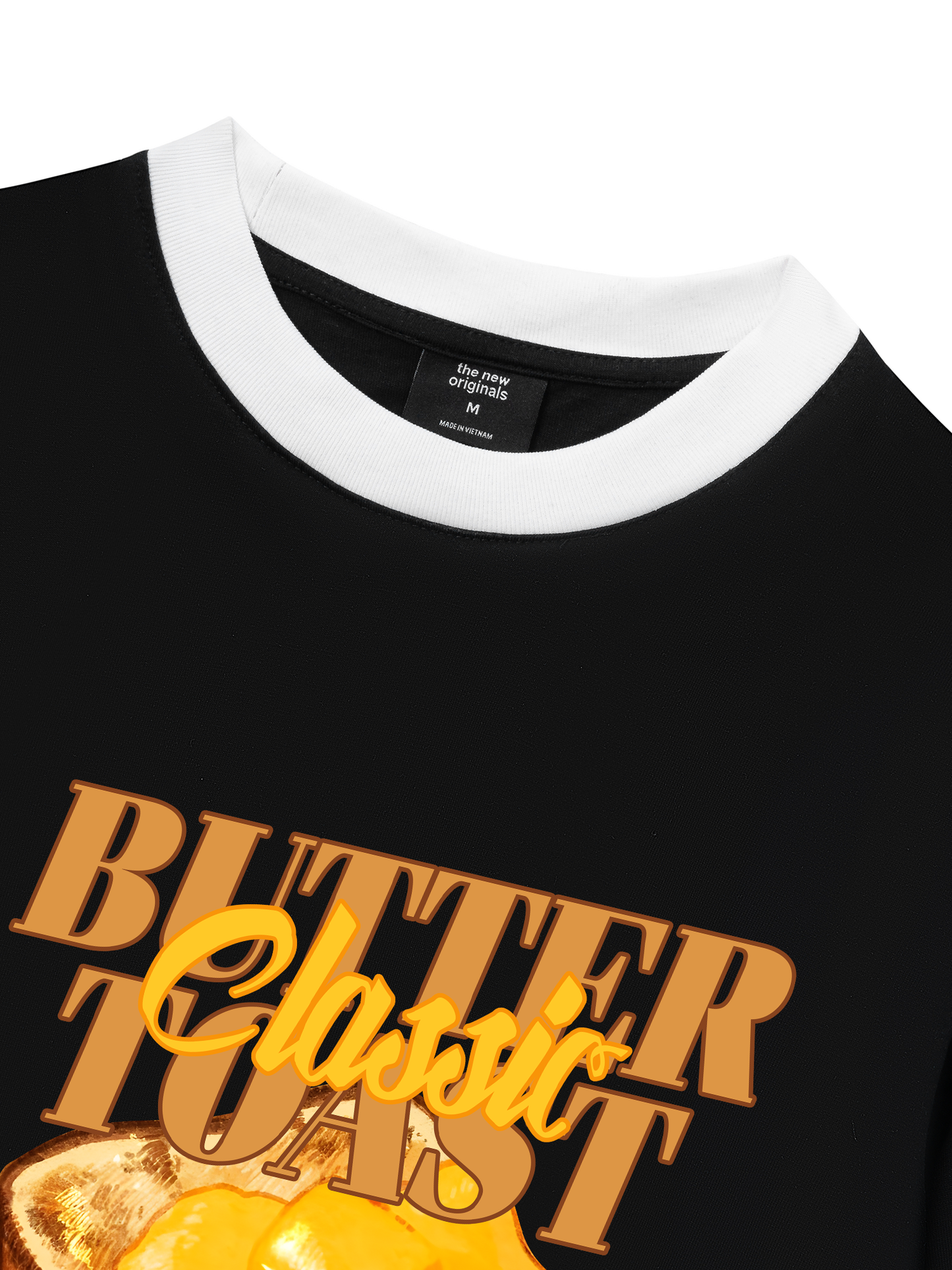 Áo Thun Ringer Relaxed Fit Foody Classic Butter Toast