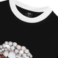 Áo Thun Ringer Relaxed Fit Art Pearl Lip Black