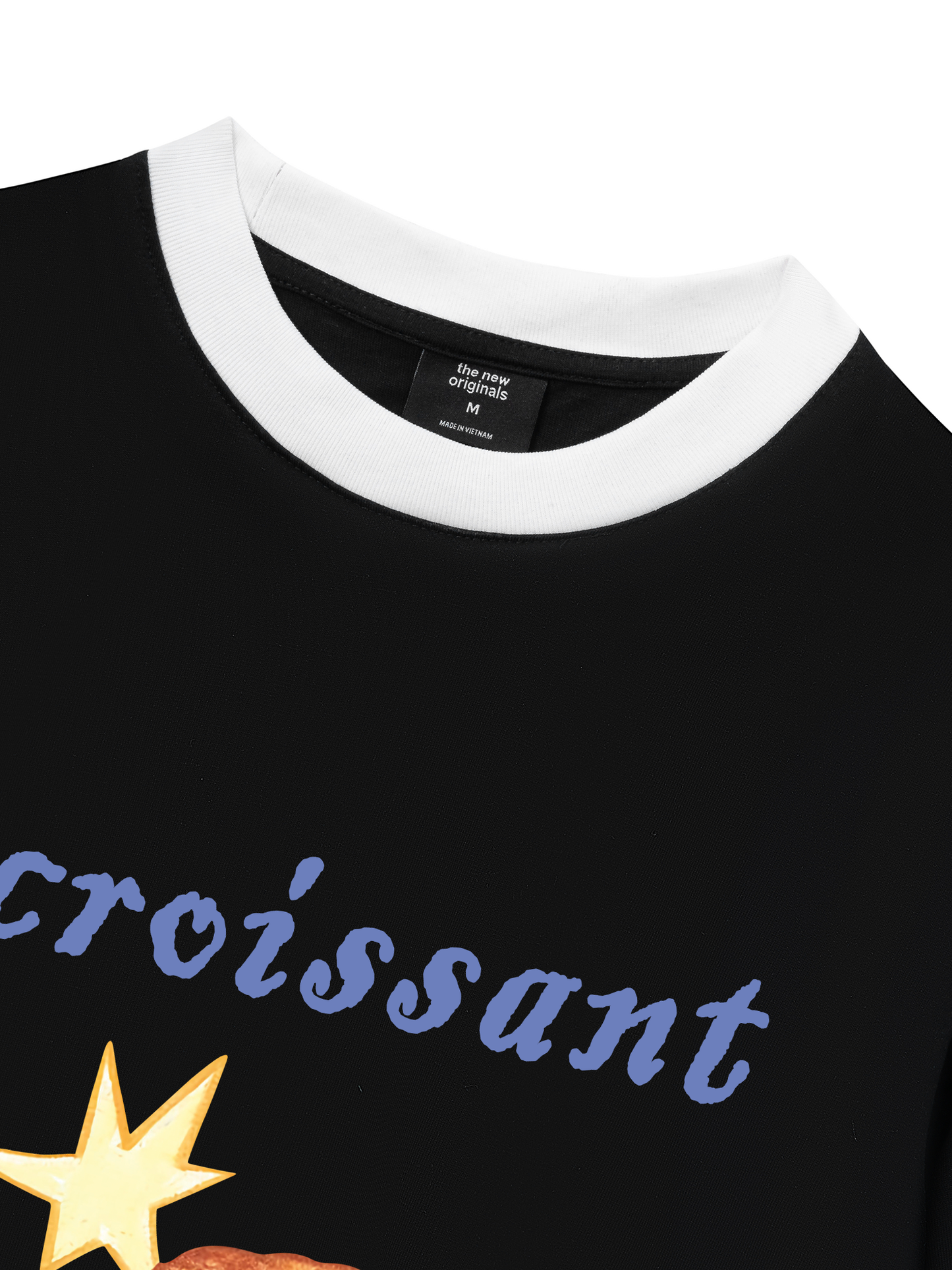 Áo Thun Ringer Relaxed Fit Croissant