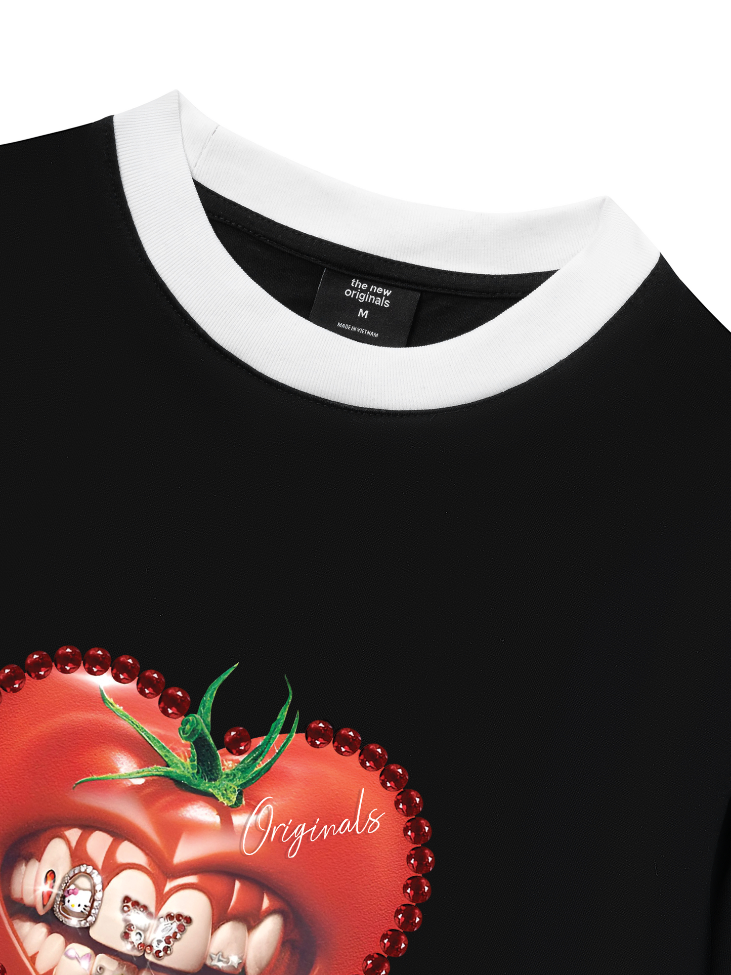 Áo Thun Ringer Relaxed Fit - Love Tomato Art Grills