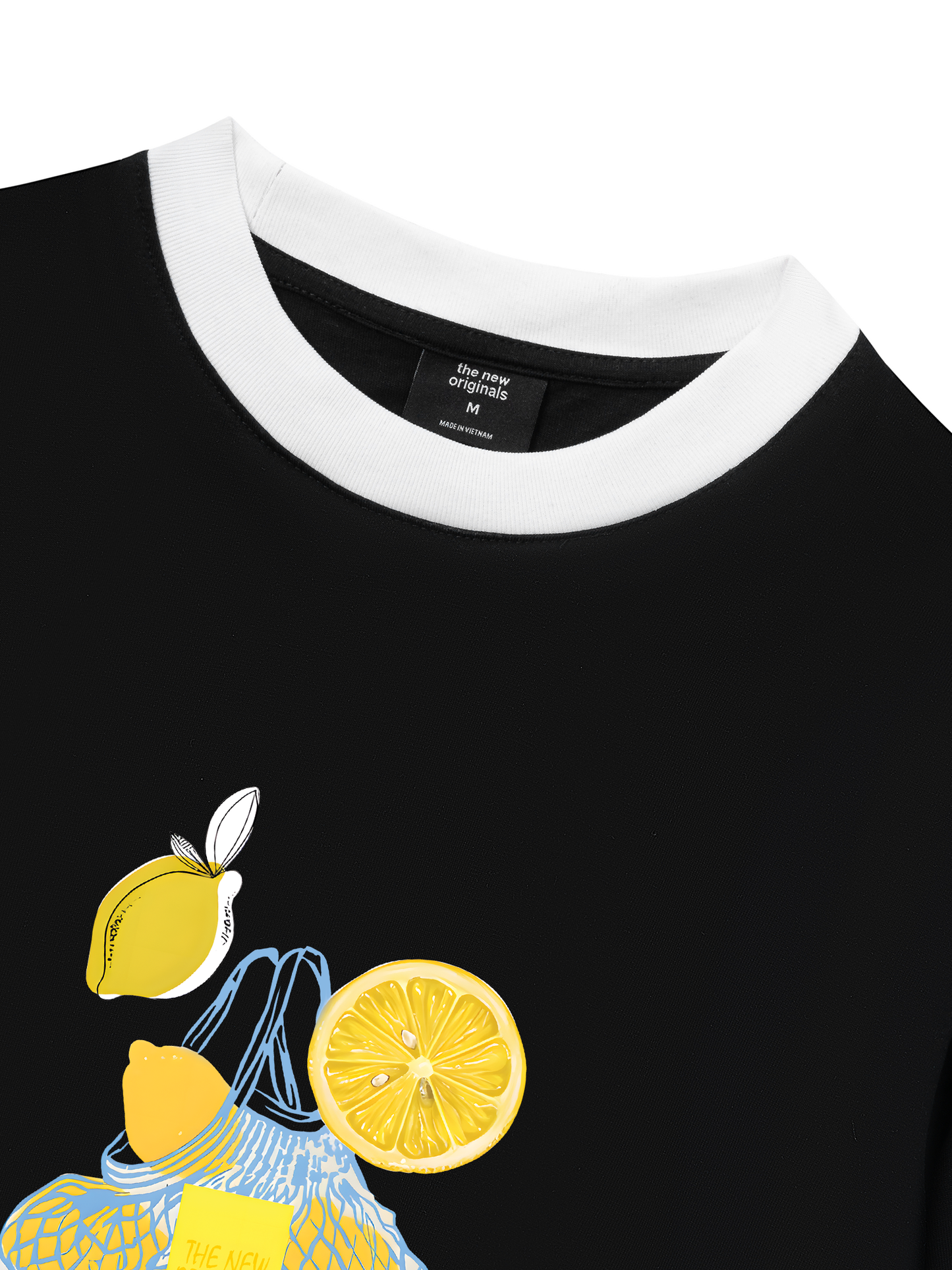 Áo Thun Ringer Relaxed Fit Summer Vibes Lemon Shopping