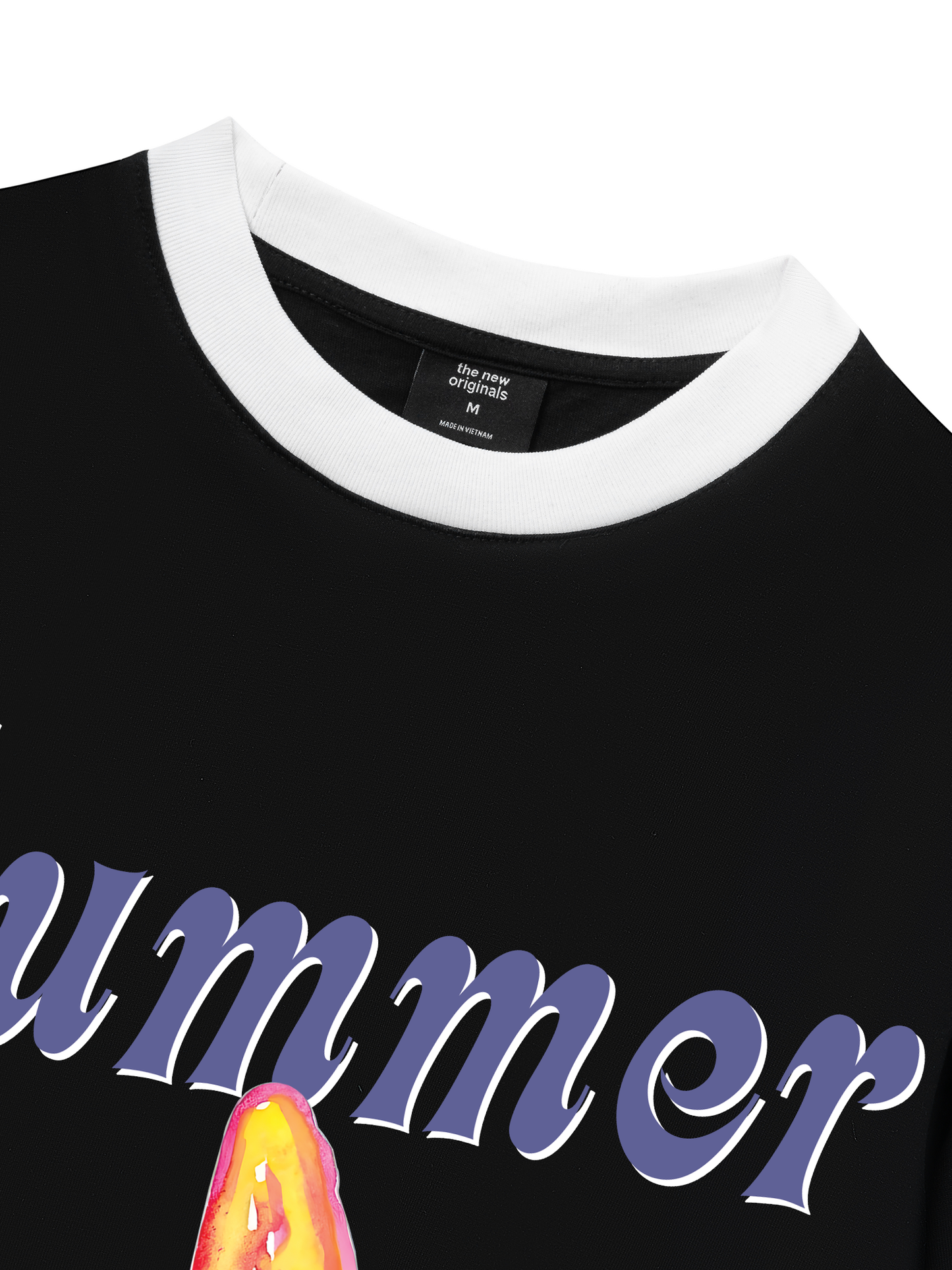 Áo Thun Ringer Relaxed Fit Summer Vibes Beach