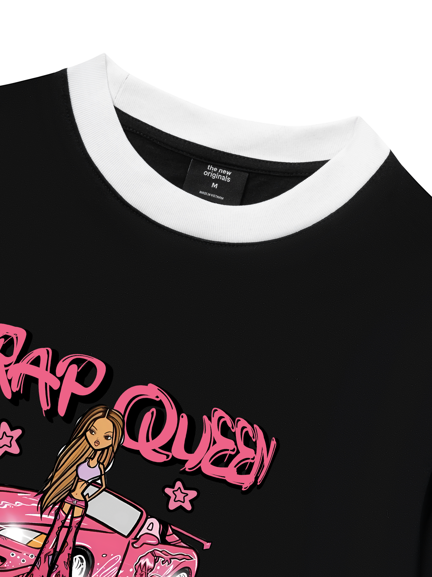 Áo Thun Ringer Relaxed Fit Weekend Trap Queen