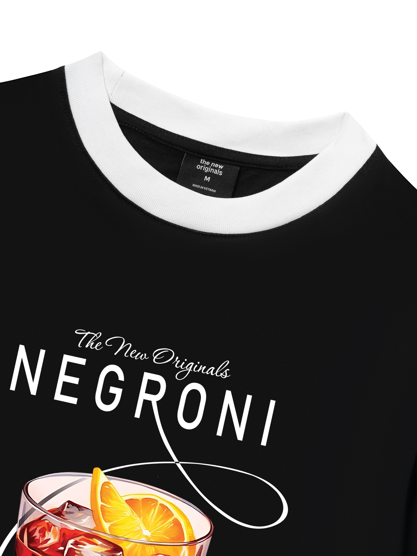 Áo Thun Ringer Relaxed Fit negroni