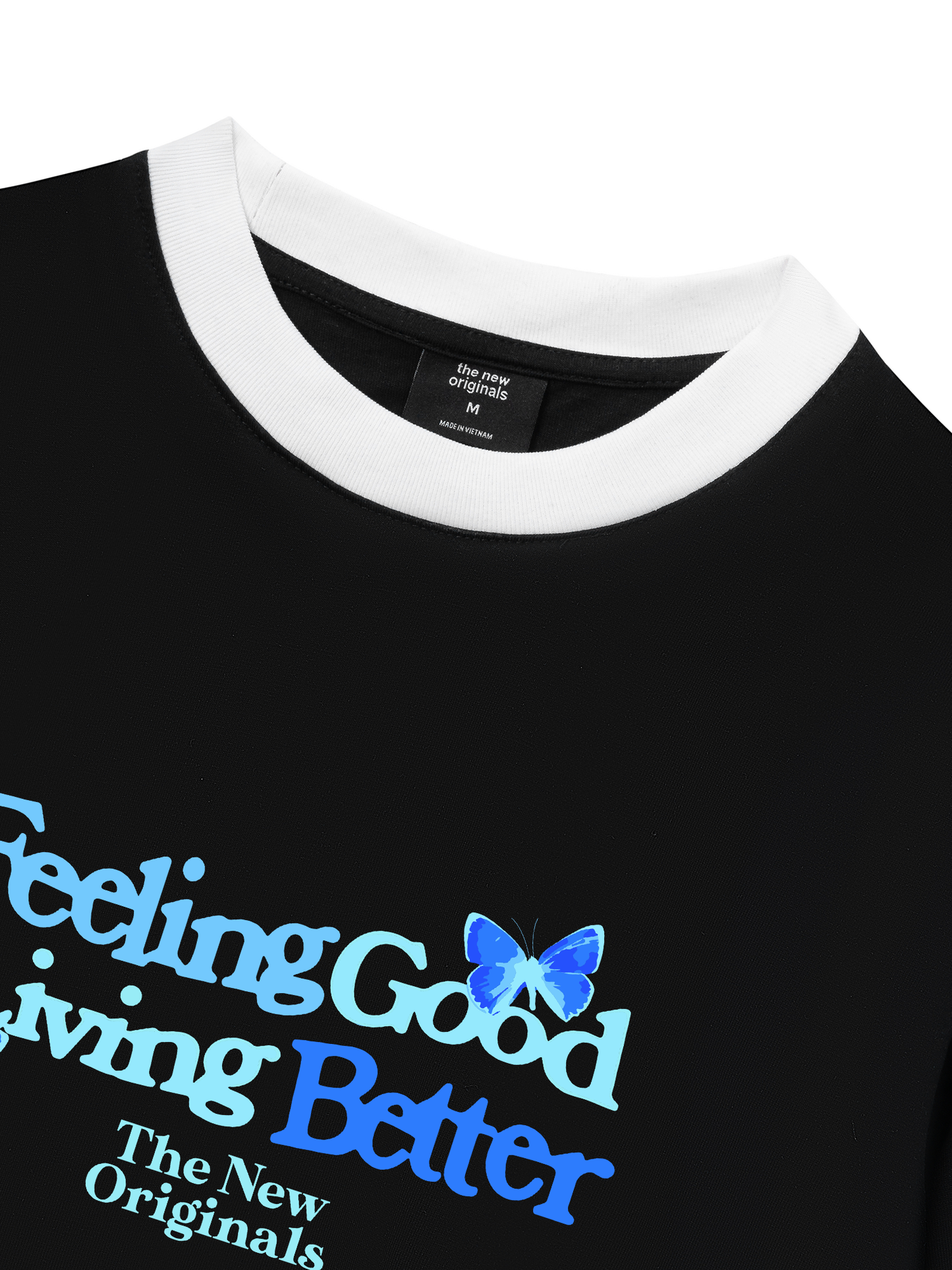 Áo Thun Ringer Relaxed Fit Be Bold Feeling Good Living Better