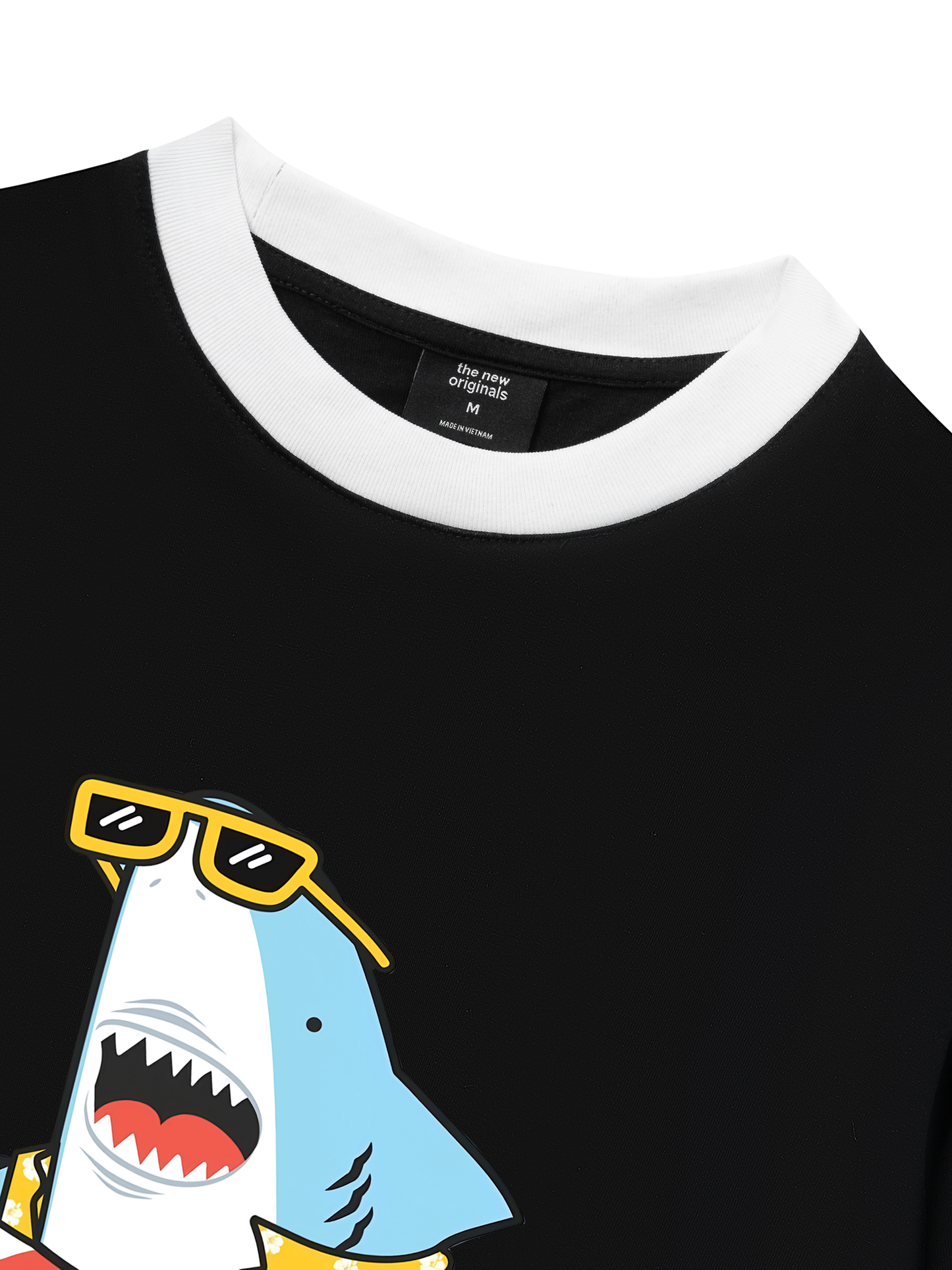 Áo Thun Ringer Relaxed Fit Ocean baby Shark
