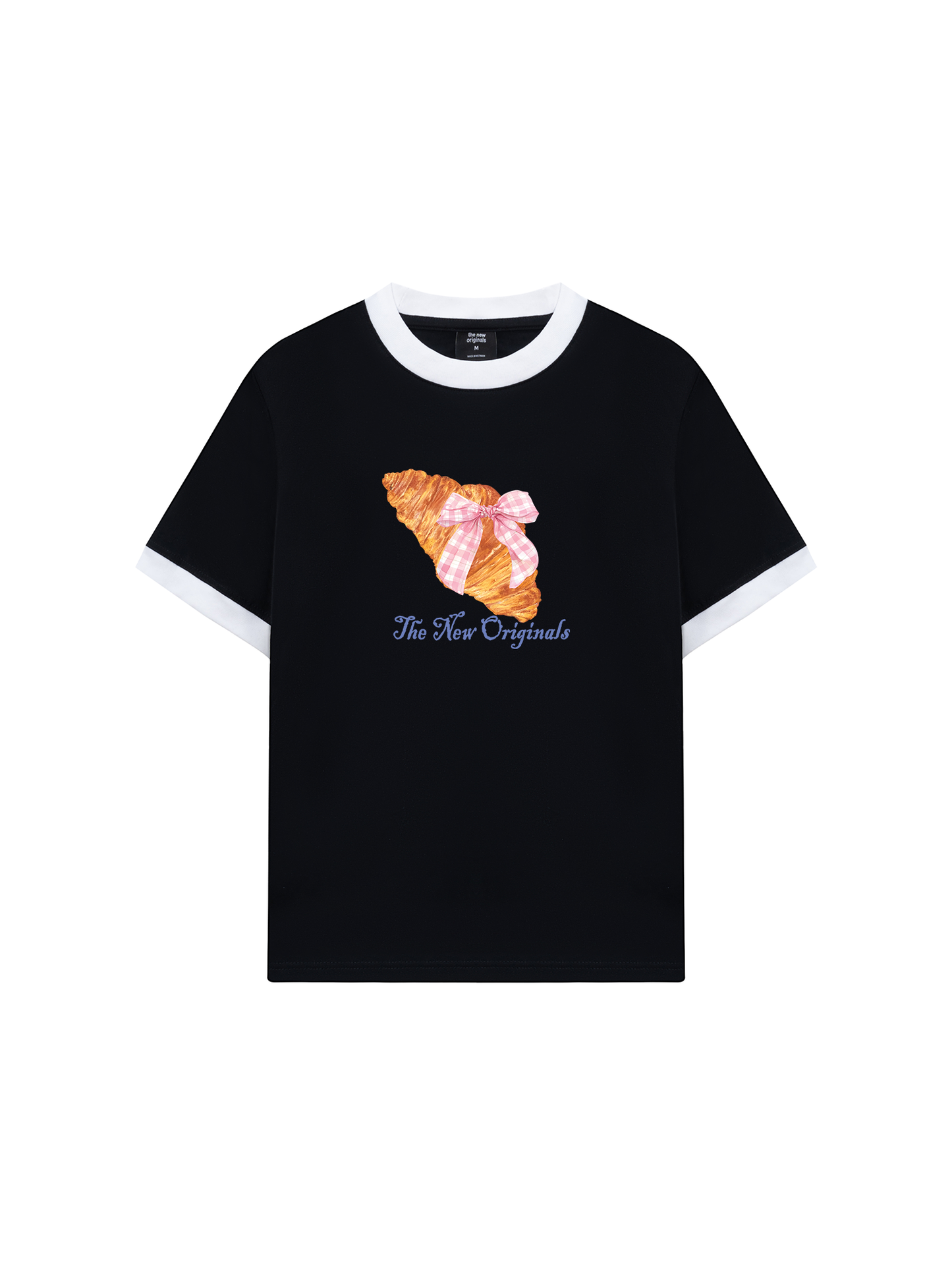 Áo Thun Ringer Relaxed Fit Go Get A Croissant