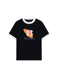 Áo Thun Ringer Relaxed Fit Go Get A Croissant
