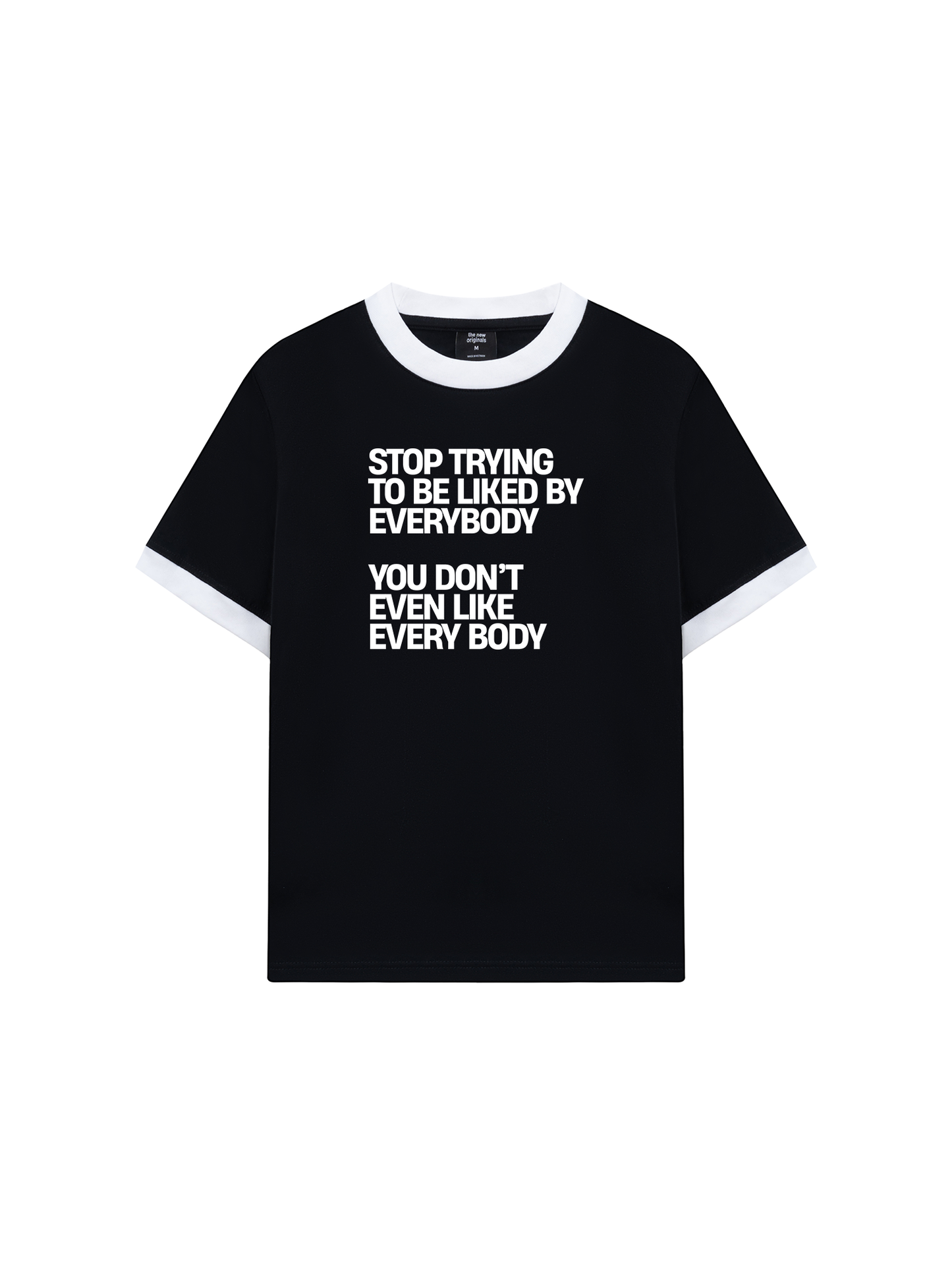 Áo Thun Ringer Relaxed Fit Life Vibe Be Yourself
