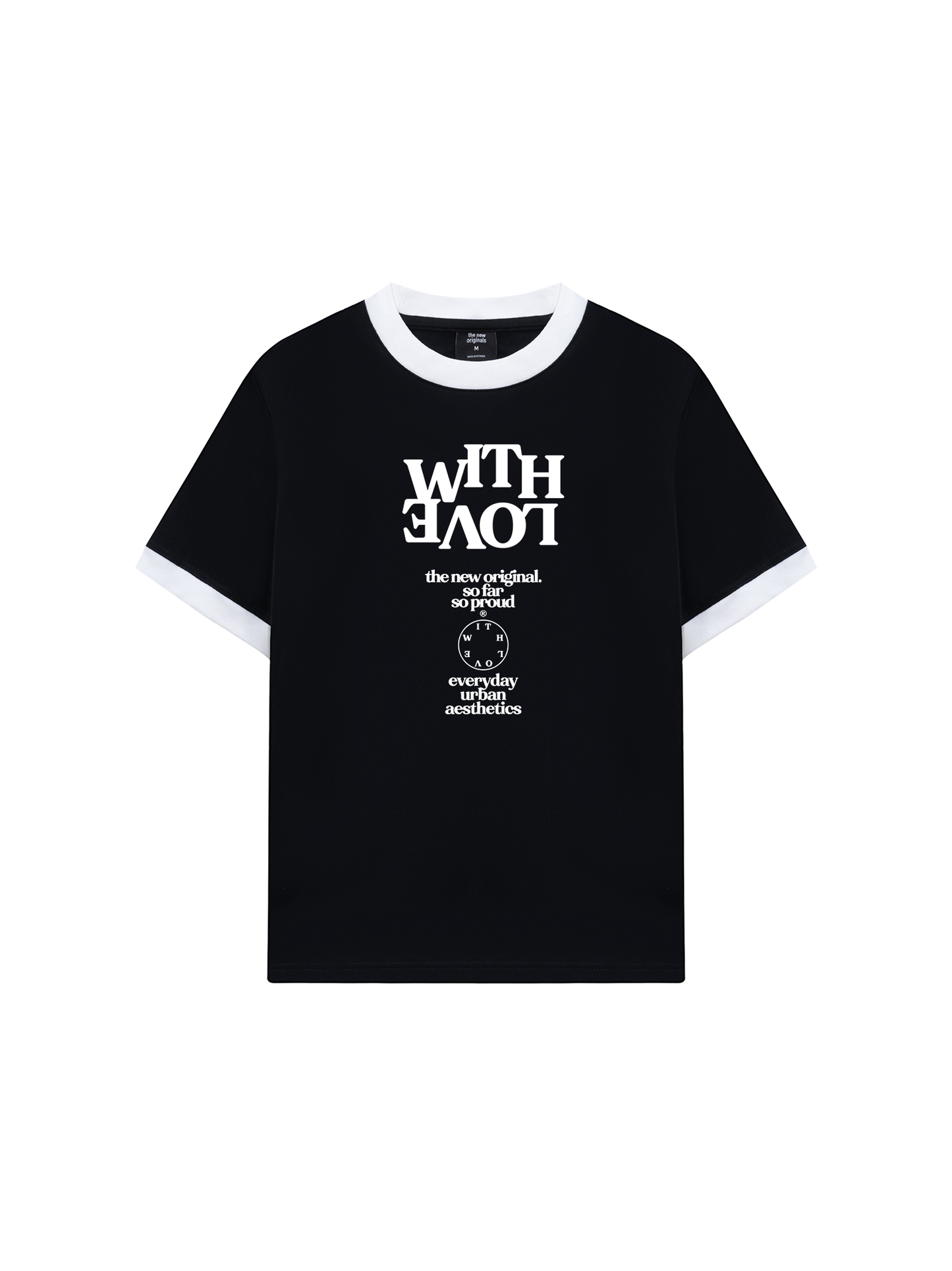 Áo Thun Ringer Relaxed Fit Life Vibe With Love
