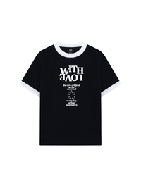 Áo Thun Ringer Relaxed Fit Life Vibe With Love