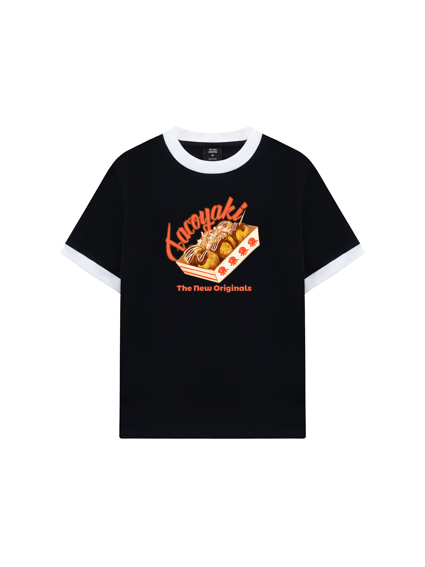 Áo Thun Ringer Relaxed Fit Foody Yummy Takoyaki