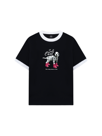 Áo Thun Ringer Relaxed Fit Animal Rainy Puppy