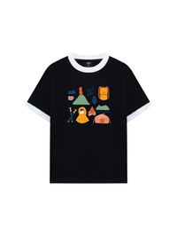 Áo Thun Ringer Relaxed Fit Go Out Let_s Hike